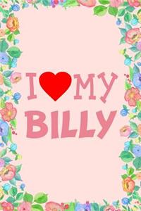 I Love My Billy Dog Breed Journal Notebook