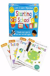 Look & learn Wipeclean starting school [Paperback] Sandcastle Books [Paperback] Sandcastle Books [Paperback] Sandcastle Books [Paperback] Sandcastle Books