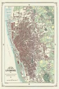 Liverpool 1845 Map - Coloured