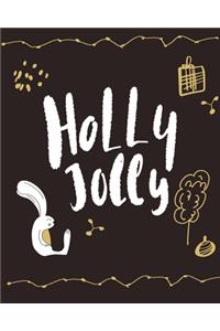 holly jolly journal, notebook