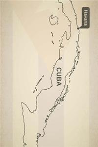 Outline Map of Cuba Journal