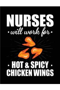 Nurses Will Work For Hot & Spicy Chicken Wings