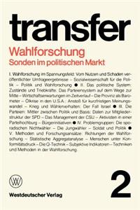 Wahlforschung: Sonden Im Politischen Markt