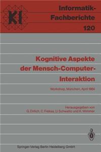 Kognitive Aspekte Der Mensch-Computer-Interaktion