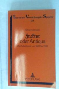 Fraktur Oder Antiqua