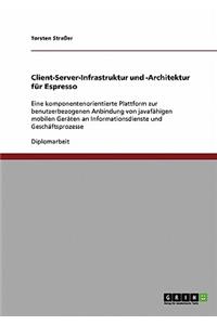 Client-Server-Infrastruktur und -Architektur für Espresso