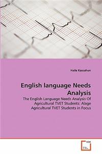 English language Needs Analysis