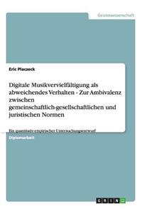 Digitale Musikvervielfältigung als abweichendes Verhalten - Zur Ambivalenz zwischen gemeinschaftlich-gesellschaftlichen und juristischen Normen