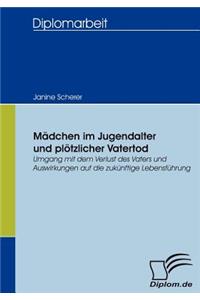 Mädchen im Jugendalter und plötzlicher Vatertod