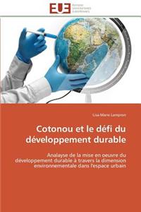 Cotonou Et Le Défi Du Développement Durable
