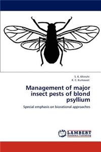 Management of major insect pests of blond psyllium