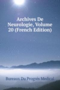 Archives De Neurologie, Volume 20 (French Edition)