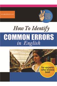 How To Identify COMMON ERRORS in English