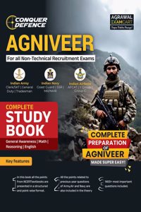 Examcart Agniveer Complete Guidebook For All Non-Technical Exams (Indian Army, Indian Navy & Indian Airforce) In English