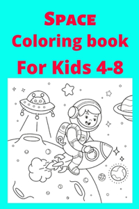 Space Coloring book For Kids 4-8