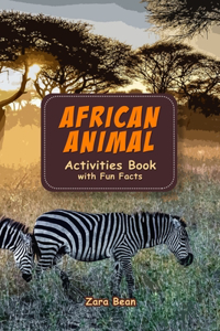 African Animal Activities Book with Fun Facts