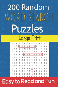 200 Random Word Search Puzzles