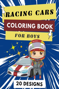 Racing Cars Coloring Book For Boys