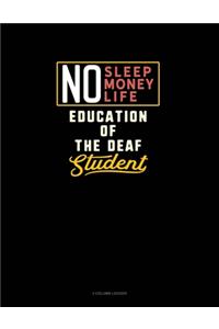 No Sleep. No Money. No Life. Education of the Deaf Student