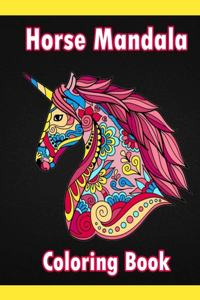 Horse Mandala Coloring Book