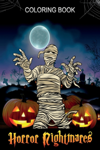 Horror Nightmares Coloring Book