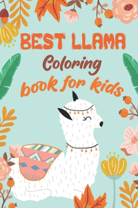 Best Llama Coloring Book For Kids