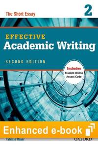 Effective Academic Writing Second Edition Level 2 E-Book with Online Practice