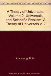 A Theory of Universals: Volume 2