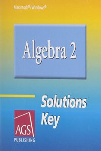 Algebra 2 Solutions Key on CD-ROM (Windows and Macintosh)