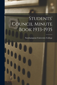 Students' Council Minute Book 1933-1935