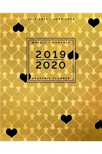 July 2019 - June 2020 Weekly + Monthly Academic Planner