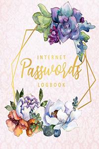 Internet Passwords Logbook