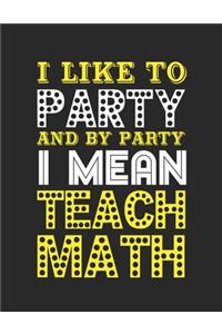 Math Teacher Academic Planner 2019-2020