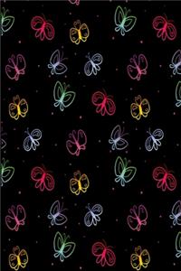 Colorful butterflies notebook