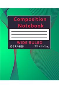 Composition Notebook Wide Ruled