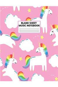 Blank Sheet Music Notebook