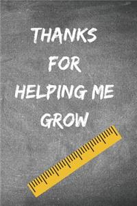 Thanks for helping me grow