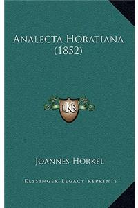 Analecta Horatiana (1852)