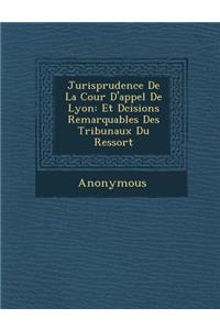 Jurisprudence de La Cour D'Appel de Lyon