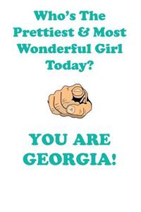 GEORGIA is The Prettiest Affirmations Workbook Positive Affirmations Workbook Includes