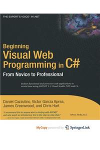 Beginning Visual Web Programming in C#