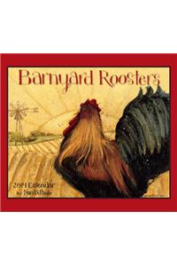 Barnyard Roosters 2014 Deluxe Calendar