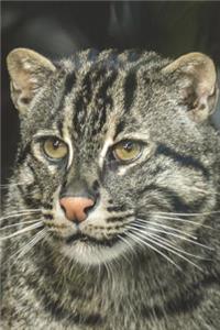 Fishing Cat Portrait Journal: 150 Page Lined Notebook/Diary