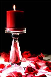 Journal Candle Light Rose Petals