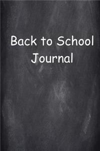 Back To School Journal Chalkboard Design