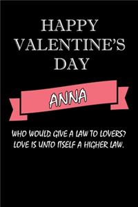 happy valentine's day Anna Quote