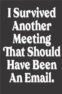 I survived another meeting that should have been an email