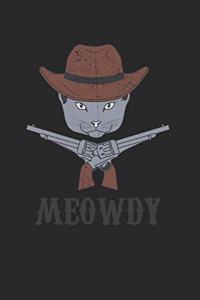 Meowdy Notebook - Texas Cat Journal Planner Owner