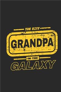 The Best Grandpa In The Galaxy Lined Journal For Grandpas, Lined Journal Gift For Grandpas