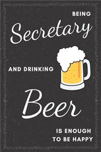 Secretary & Drinking Beer Notebook